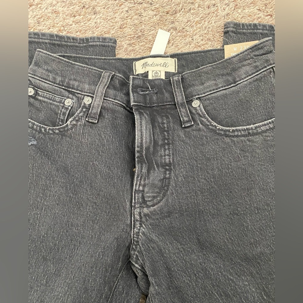 Madewell Black Vintage Straight Jeans